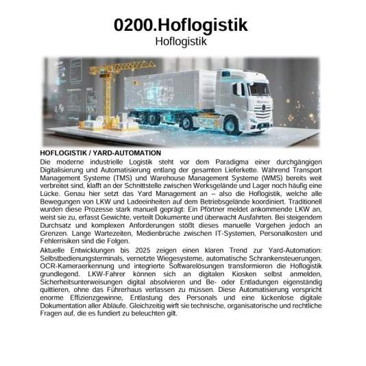 FM-0200.Zutritt - Konzeption - Hoflogistik