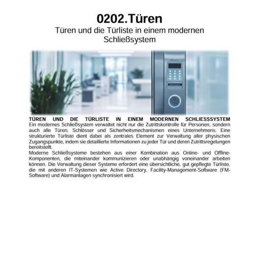 Zutritt - Konzeption - Türen