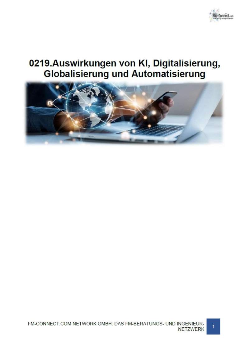 Auswirkungen von KI, Digitalisierung, Globalisierung und Automatisierung