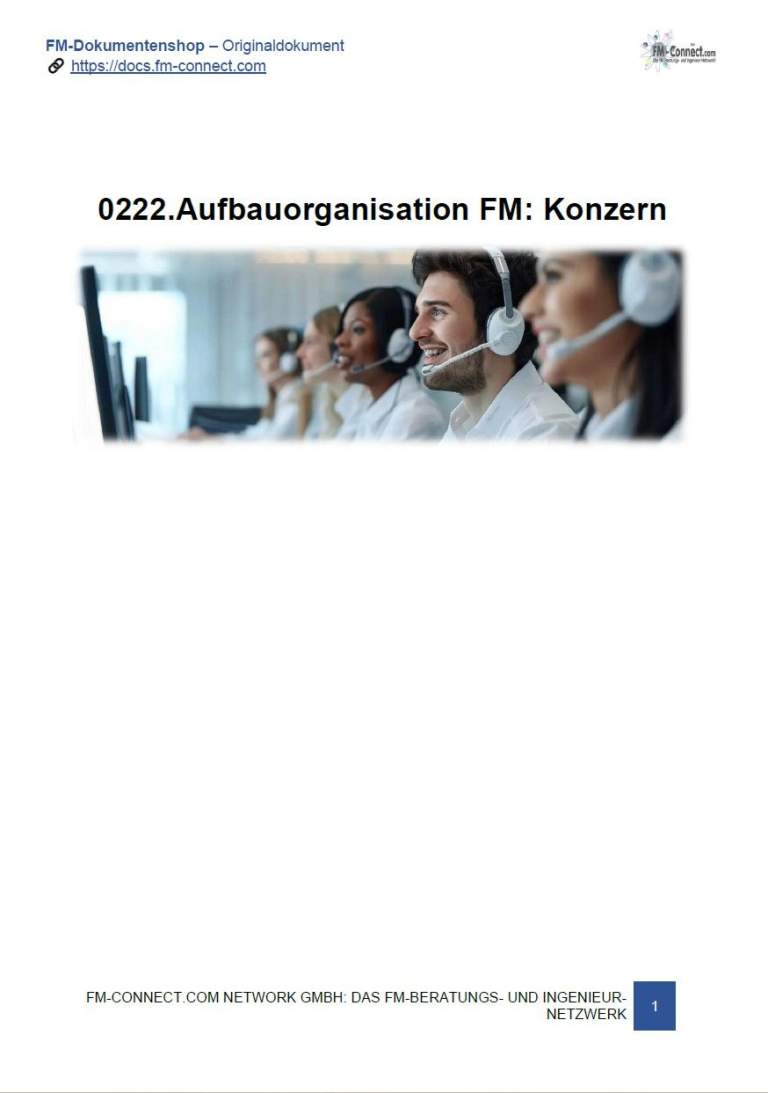 Aufbauorganisation FM: Konzern