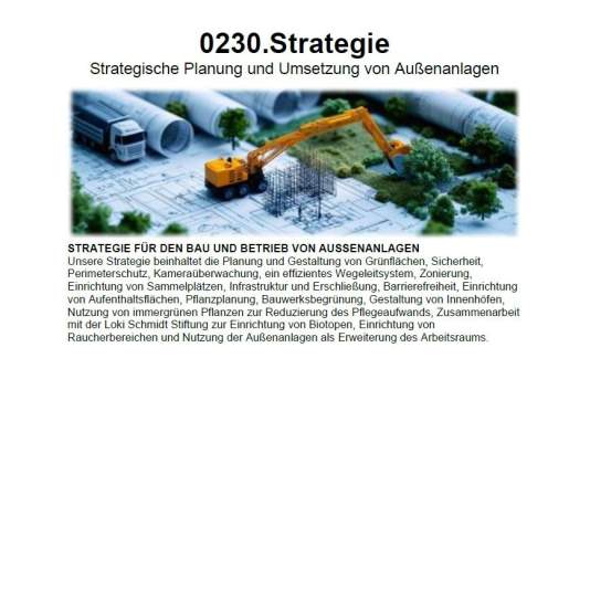 Strategische Planung und Umsetzung von Außenanlagen