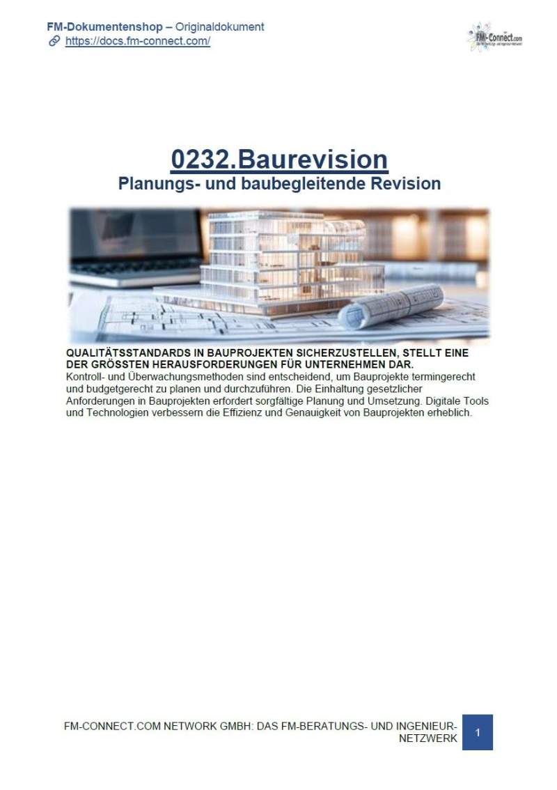 Planungs- und baubegleitende Revision
