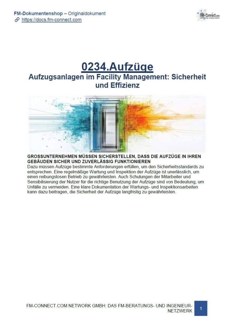 Aufzugsanlagen im FM: Sicherheit und Effizienz