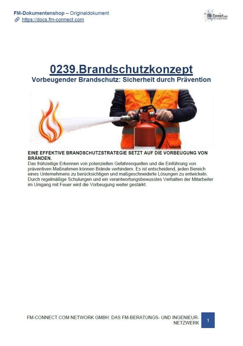 Vorbeugender Brandschutz- Sicherheit durch Prävention