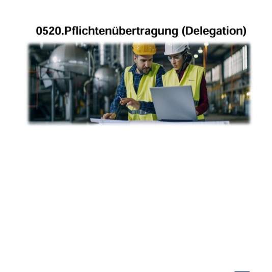 Pflichtenübertragung Delegation