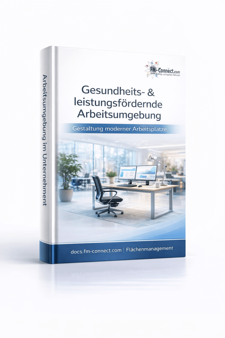 Cover der gesundheits- und leistungsfördernden Arbeitsumgebung im Facility Management