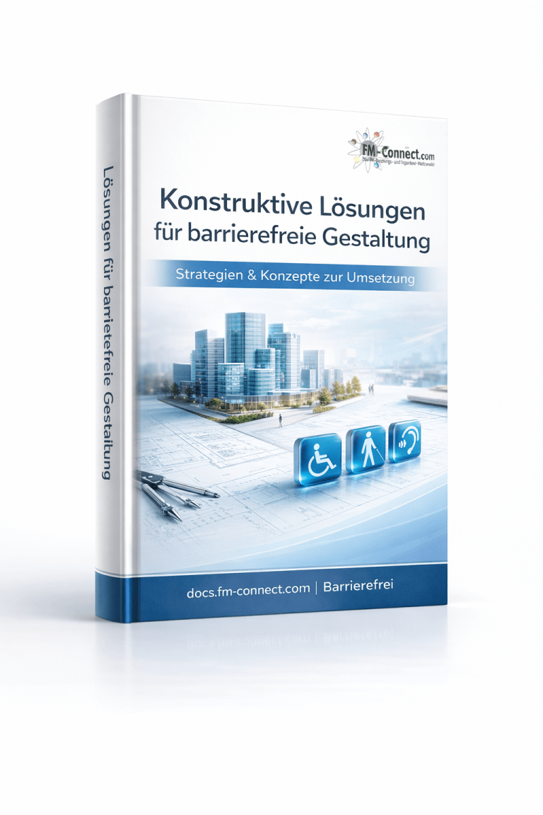 Cover der konstruktiven Lösungen für barrierefreie Gestaltung im Facility Management