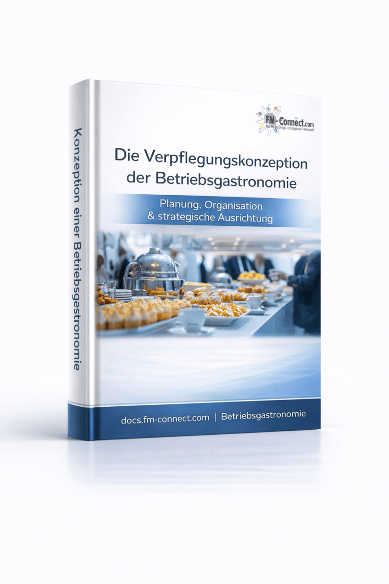 Cover der Konzeption einer Betriebsgastronomie im Facility Management