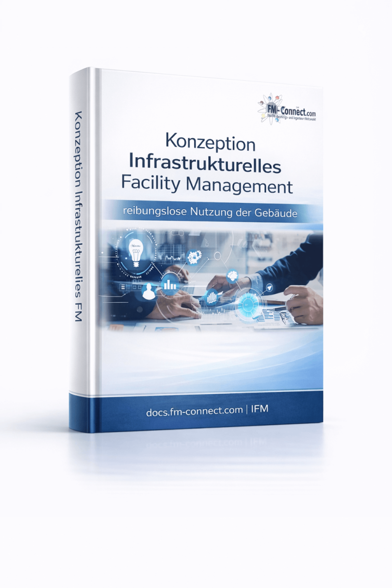 Cover der Konzeption des infrastrukturellen Facility Managements