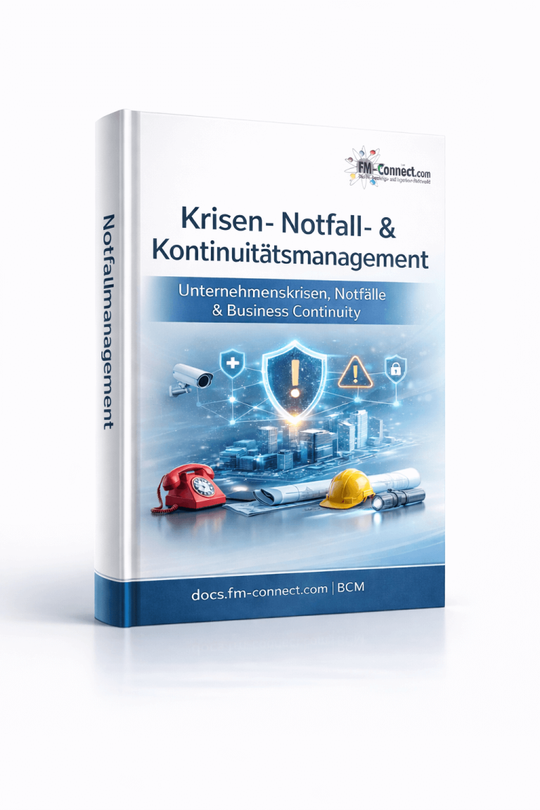 Cover des Krisen Notfall und Kontinuitaetsmanagements als organisatorische Grundlage zur Sicherstellung der Betriebsstabilitaet im Facility Management