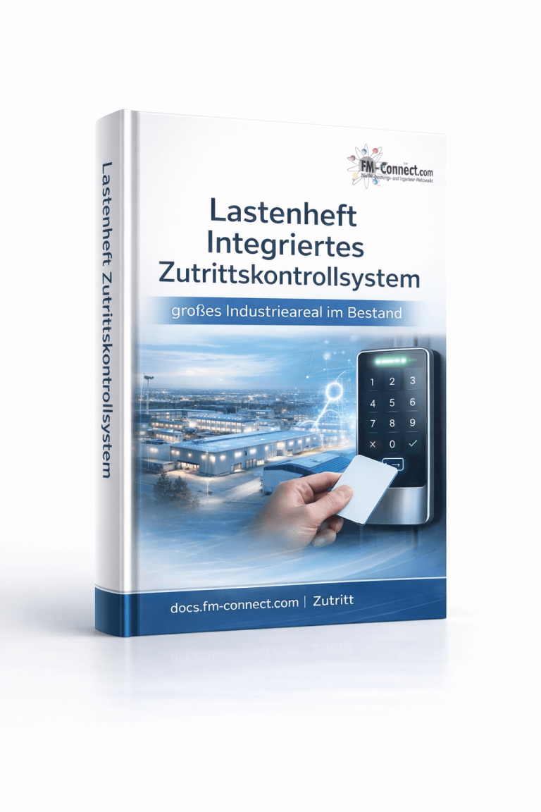 Cover des Lastenhefts für ein integriertes Zutrittskontrollsystem im Facility Management