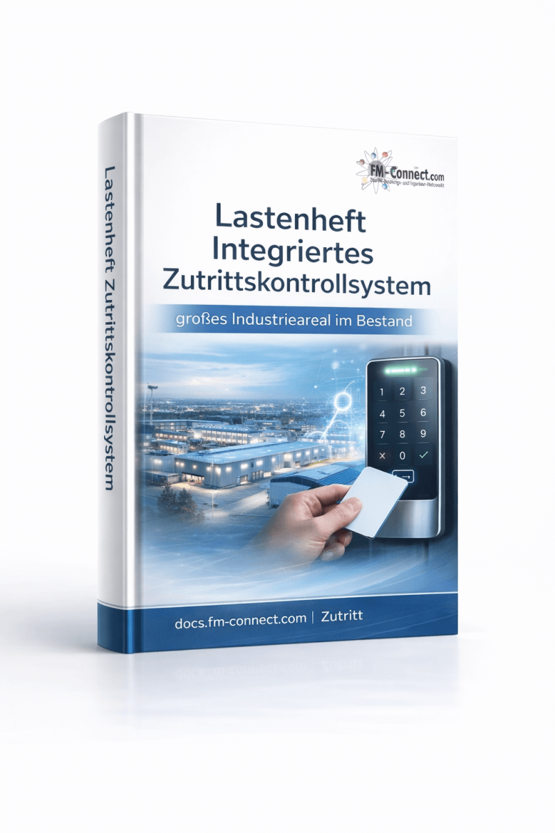 Cover des Lastenhefts für ein integriertes Zutrittskontrollsystem im Facility Management