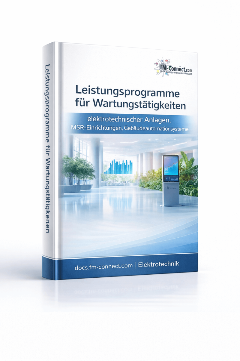 Cover der Leistungsprogramme für Wartungstätigkeiten im Facility Management
