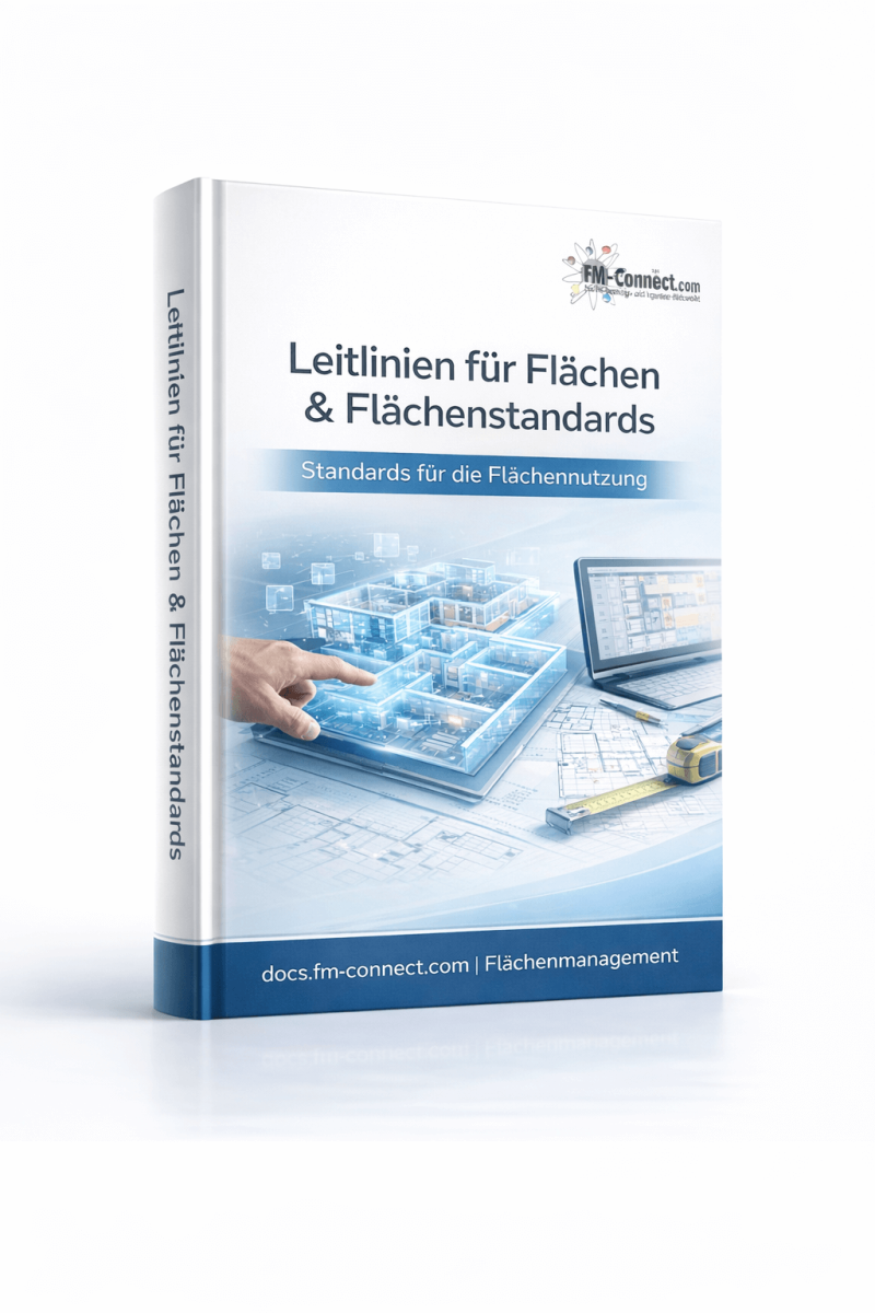 Cover der Leitlinien für Flächen und Flächenstandards im Facility Management