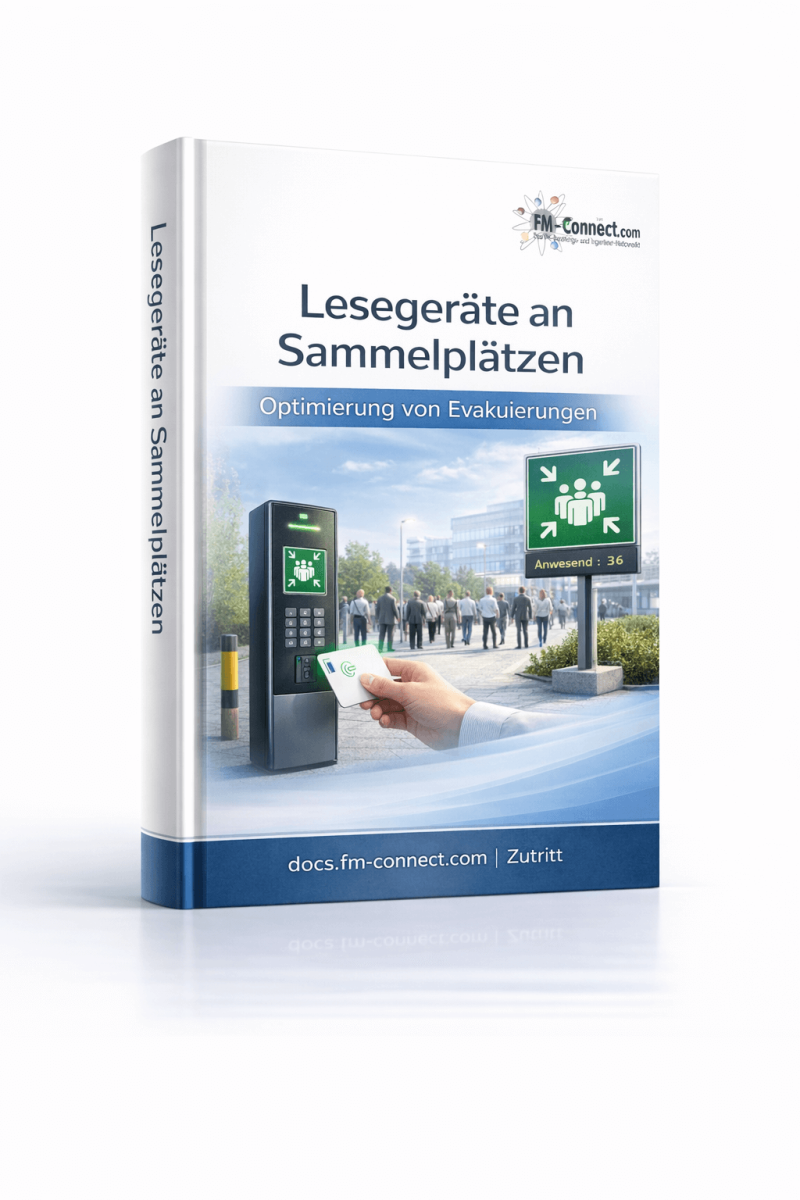 Cover der Lesegeräte an Sammelplätzen im Facility Management