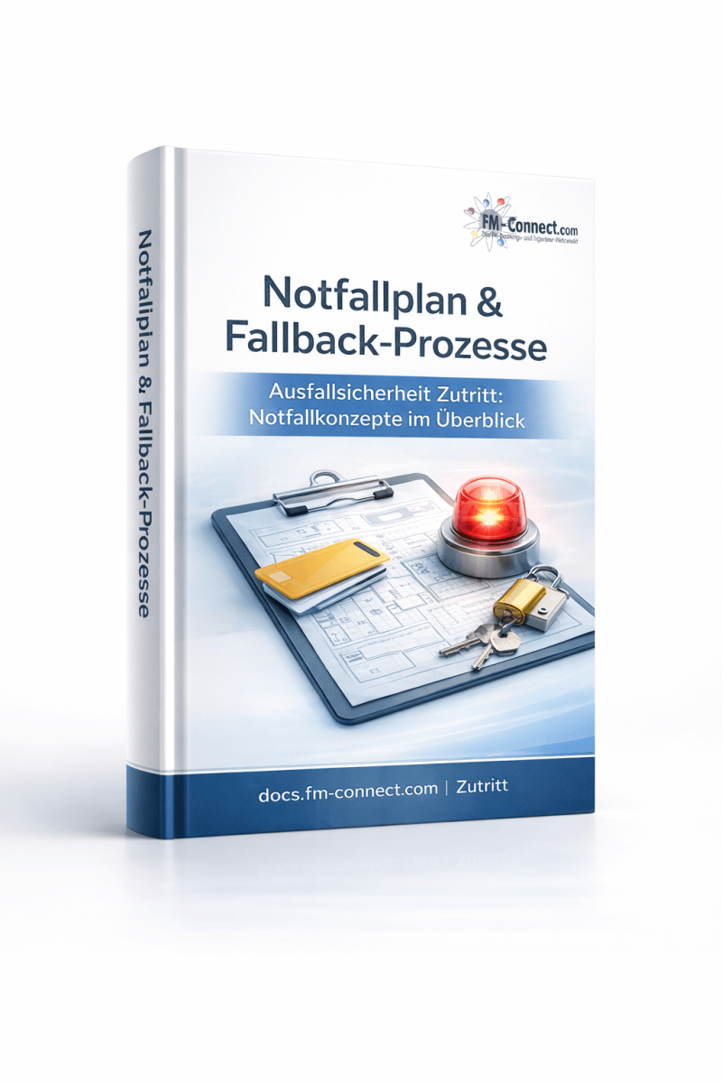 Cover des Notfallplans und der Fallback-Prozesse im Facility Management