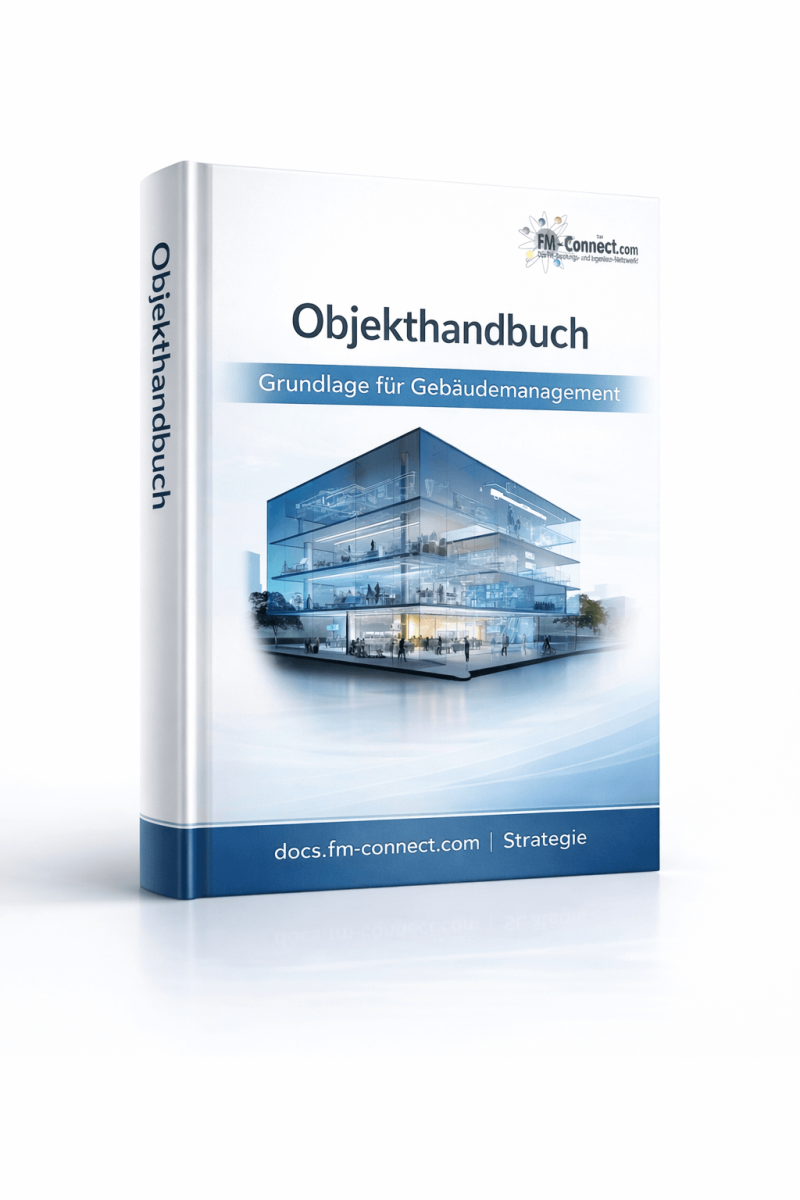 Cover des Objekthandbuchs als Grundlage für das Gebäudemanagement im Facility Management