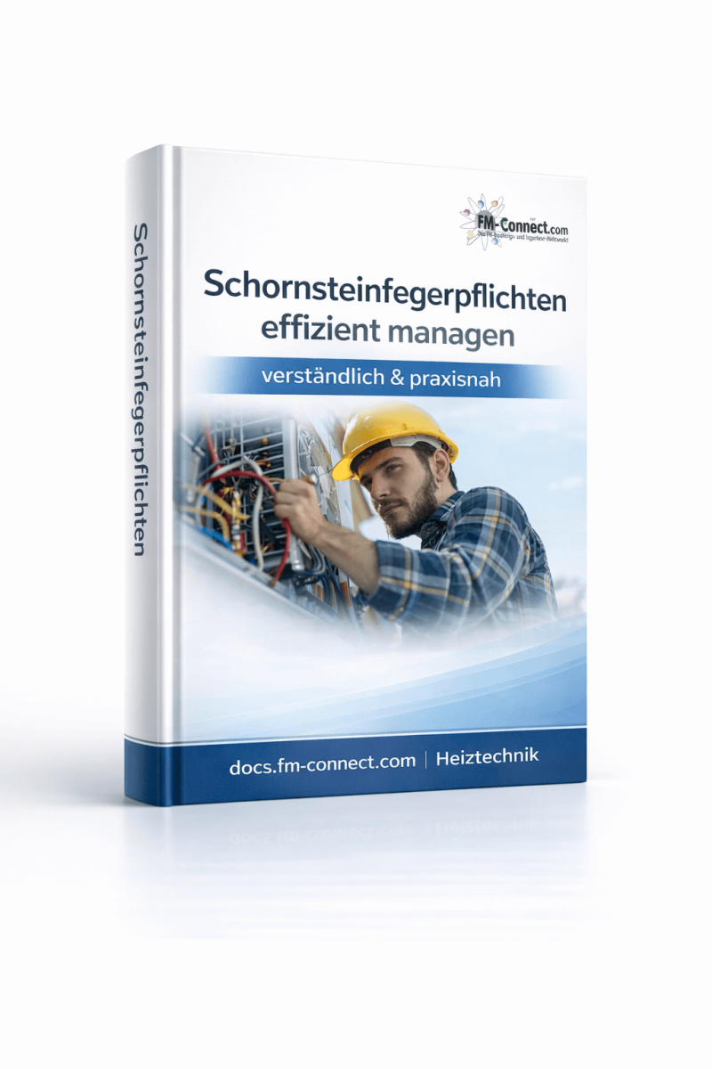 Cover zu Schornsteinfegerpflichten effizient managen im Facility Management als organisatorische Grundlage zur Einhaltung gesetzlicher Pruef und Betreiberpflichten