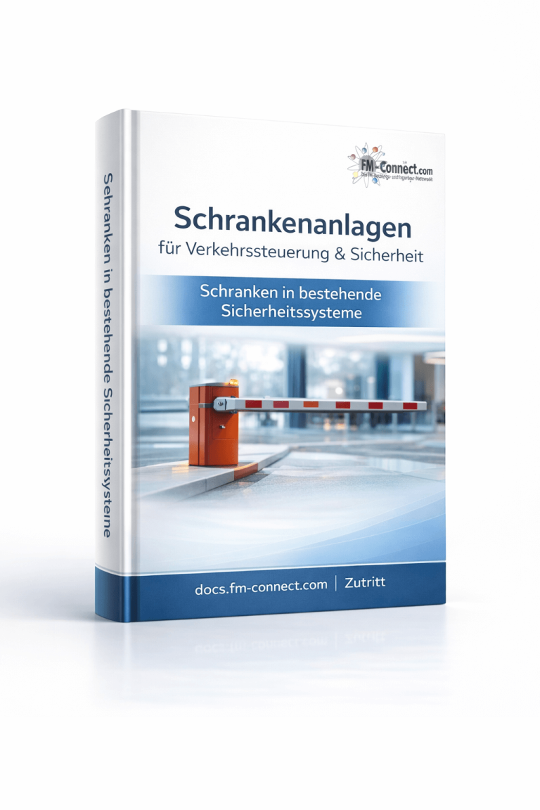 Cover der Schrankenanlagen für Verkehrssteuerung und Sicherheit im Facility Management