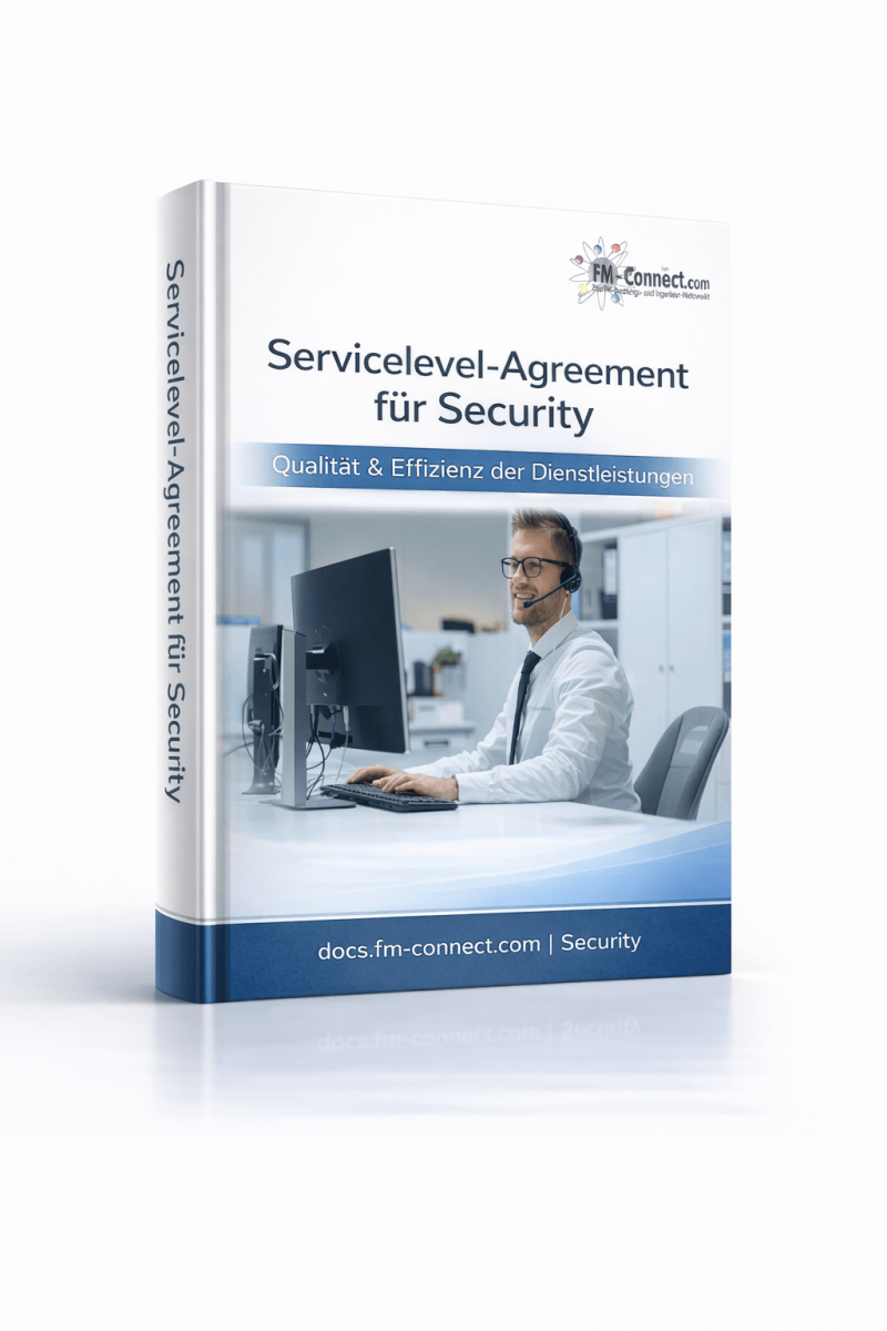 Cover des Service-Level-Agreements für Security-Leistungen im Facility Management