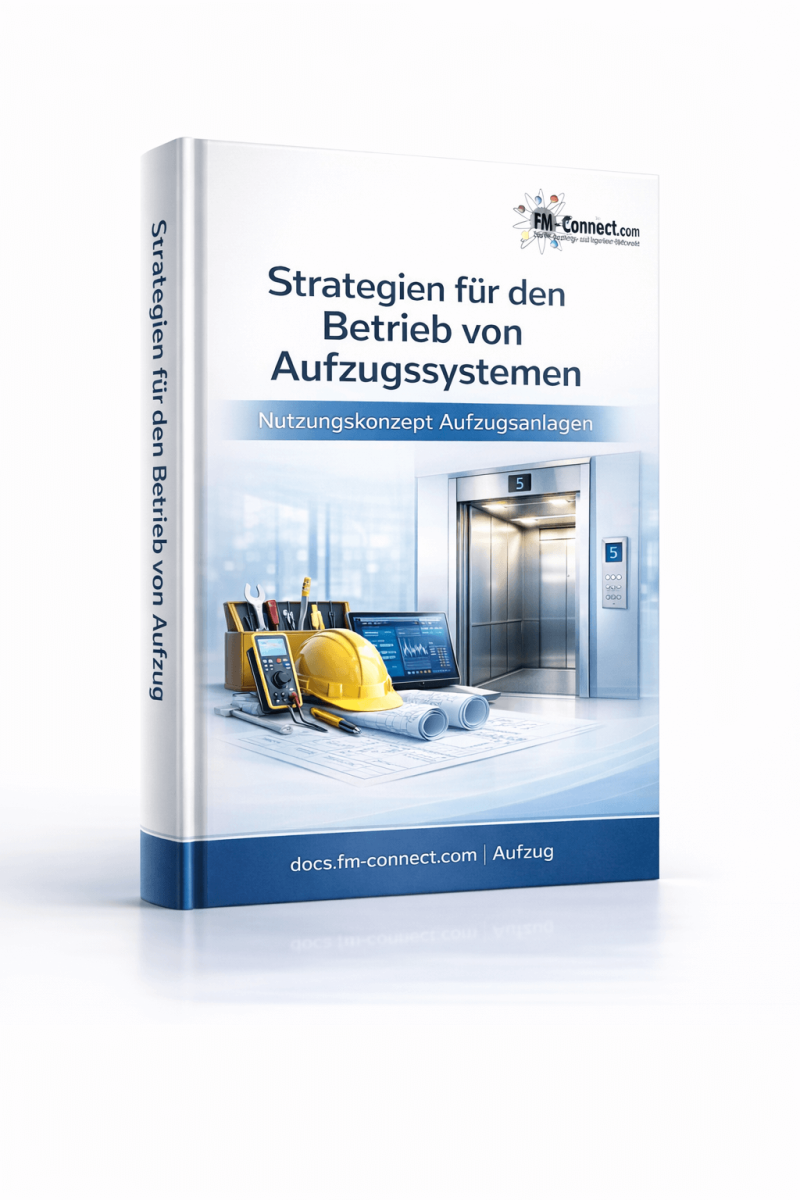 Cover der Strategien für den Betrieb von Aufzugssystemen im Facility Management