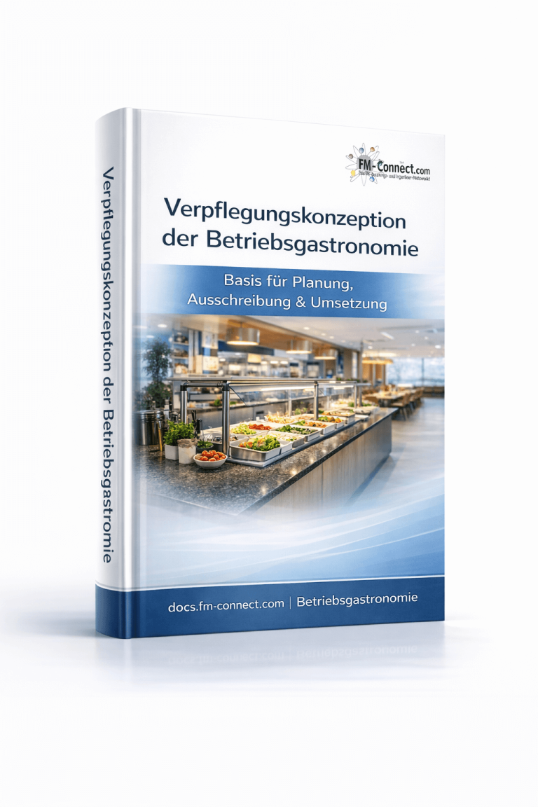 Cover der Verpflegungskonzeption der Betriebsgastronomie im Facility Management
