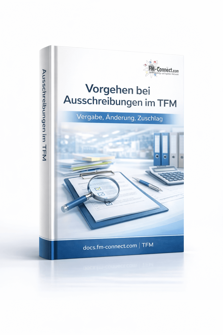 Cover des Vorgehens bei Ausschreibungen im technischen Facility Management